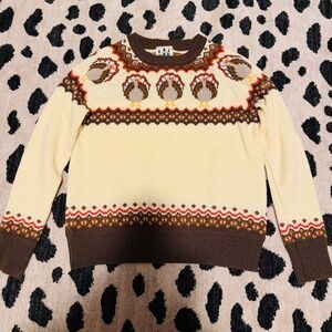 Kiel James Patrick Women's Tom Turkey Crewneck Sweater M